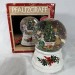 Vtg 2000 Pfaltzgraff Christmas Heritage Musical Snowglobe Deck The Halls Y2K. Fixed Price $22.98.