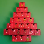 Starbucks 2006 Christmas Tree Advent Calendar 24 Drawers Empty 10 X 12 Vintage. Fixed Price $29.99.