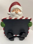 Costco Chalkboard Christmas Santa Decoration Item/art 915604 Large W/ Box. Fixed Price $25.00.