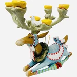Department 56 Krinkles Reindeer Candelabra Patience Brewster Candle Holder. Fixed Price $144.49.