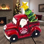 Mr Christmas Nostalgic Red Pick Up Truck Farm Fresh Trees Santa Lights Nwot. Fixed Price $27.22.
