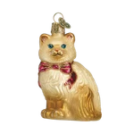 Old World Christmas Himalayan Kitty Brown & White Cat Ornament 12089. Fixed Price $17.88.