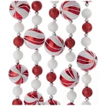 Kurt Adler Glitter Candy Ball Garland, Christmas Decoration Red White 6 Ft.. Fixed Price $19.58.