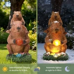 Capybara Solar Garden Statue Funny Outdoor Resin Animal Decor Christmas Gift. Fixed Price $23.24.