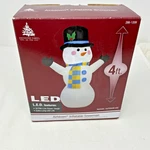 Brand New Enchanted Forest 4' Snowman Indoor / Outdoor Led Airblown Inflatable. Fixed Price $22.95.