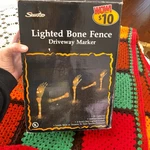 Sienna Napolean Blown Apart Lighted Bone Fence Driveway Marker. Fixed Price $20.00.