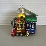 Old World Christmas Small Locomotive Glass Ornament 2001. Fixed Price $10.79.
