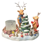 Partylite P8536 Reindeer Woodland Votive Candle Holder Christmas Scene W/ Box. Fixed Price $34.87.