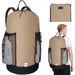 Baleine Laundry Bag Backpack, 900D Oxford Fabric Large 120L, Khaki. Fixed Price $20.49.