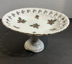 Vintage Lefton Christmas Holly & Berries , Candy Dish #7956. Fixed Price $22.00.