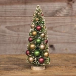 Ragon House Vtg Style Bottlebrush Tree Snow Multi Color Ornaments Christmas 12". Fixed Price $35.70.