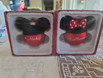 New Disney/hallmark Mickey And Minnie Mouse Glass Christmas Ornaments. Fixed Price $15.00.