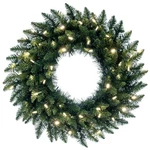 Vickerman 24" Camdon Fir Artificial Christmas Wreath With Led Lights In Green. Fixed Price $60.72.