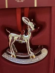 Lenox 2023 Baby's 1ST Christmas Silver Rudolph Ornament 894465 New Mint Box. Fixed Price $19.99.