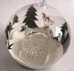Christmas Lighted Hanging Glass Ornament Ball Raindeer Holiday Home Tree Decor. Fixed Price $9.74.