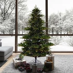 Vickerman 78" Plastic Sherwood Fir Led Lights Artificial Christmas Tree In Green. Fixed Price $753.50.