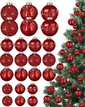 Civaner 24 Pcs Glitter Christmas Ball Ornaments Set 3.2'' 2.4'' 1.6'' Christm.... Fixed Price $49.37.