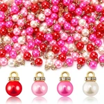 90PCS Pink Mini Ball Ornaments Imitation Pearl Hanging Valentines Day Decor. Fixed Price $13.99.