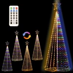 12FT Outdoor Lighting Christmas Tree 650 Led Show With 8 Mo. Fixed Price $115.34.