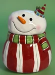Whimsical Snowman Cookie Treat Jar By Grasslands Road 8 Tall. Fixed Price $17.99.