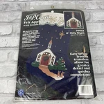 Jp Coats Felt Applique W/iron Beads Sequins Stocking Kit O' Holy Night 28053. Fixed Price $15.74.