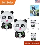 Big Panda Mylar Foil Balloons Ideal For Baby Showers & Birthday Decor 27.5X19. Fixed Price $13.29.
