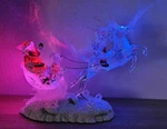 Christmas Lighted Santa & Sleigh Holiday Ice Sculptures Heritage Mint Cib. Fixed Price $19.95.
