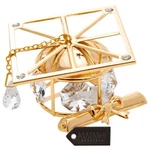 Matashi Graduation Cap Ornament, Gold With Clear Crystals. Fixed Price $37.63.