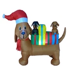 Bzb Goods 4 Long Lighted Christmas Inflatable Trio Of Dogs Gift Boxes. Fixed Price $73.77.