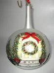 Large Drop Bejeweled Glass Christmas Ornament Ball Home Wreath Trees Welcome. Fixed Price $29.95.