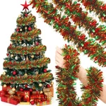 Willbond Christmas Tinsel Garland Xmas Metallic 78.7 Ft, Red, Green, Gold. Fixed Price $24.04.