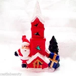 Christmas Snow Village Lighted House Santas Toy Shop Color Changing Figurine New. Fixed Price $12.95.