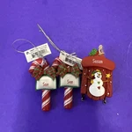 Ganz Personalized "sue/susan" Red Sled, 2 Candy Cane Ornaments. Fixed Price $6.00.