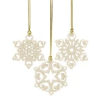 Lenox Ornament, Mini Snowflake 3-PIECE Tree Count (pack Of 1), Ivory. Fixed Price $51.99.