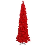 Vickerman 54" Plastic Fir Dura-lit Led Artificial Christmas Tree In Flocked Red. Fixed Price $177.53.