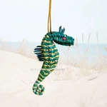 Sea Horse Christmas Ornament Marquet Recycled Paper 4 In. Fixed Price $18.95.