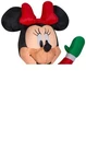 Gemmy 3.5' Airblown Inflatable Minnie Winter Outfit W/red Bow. Fixed Price $42.99.