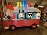 Enchanted Forest Christmas Inflatable Vintage Van 7FT. Fixed Price $95.00.