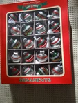 Christopher Radko Shiny Brite Red Green Silver Round Mini Ornament 20 Set. Fixed Price $24.00.
