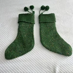 19 Christmas Stocking Green Tweed Look Knitted Sweater Walmart. Fixed Price $10.00.