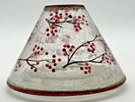 Yankee Candle Holly Berry Christmas Crackle Glass Frosted Jar Topper Shade. Fixed Price $29.99.