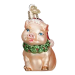 Old World Christmas Holly Pig (12420) Glass Ornament W/owc Box. Fixed Price $17.59.