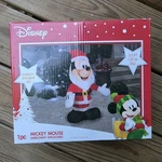 Christmas Disney 3.5 Ft Mickey Mouse With Green Sweater Airblown Inflatable. Fixed Price $20.30.