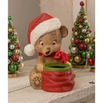 Bethany Lowe Christmas Surprise Bear Paper Mache TJ1314. Fixed Price $107.99.