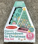 Melissa & Doug Countdown To Christmas Magnetic Play Set Pink Advent Calendar. Fixed Price $24.99.
