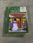 The Magic Snowman Holiday Christmas Metal Tin Hinged Lided Book Box 8" 6". Fixed Price $9.98.
