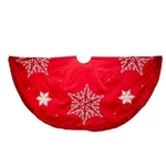 Kurt Adler Snowflake Embroidered And Pleated Tree Skirt, 60-INCH,. Fixed Price $56.78.