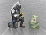 Hallmark 2PC Star Wars: The Mandalorian Grogu Christmas Tree Ornament Set. Fixed Price $12.99.