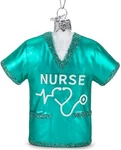 Kurt Adler Noble Gems Glass Nurse Scrubs Christmas Ornament. Fixed Price $15.99.