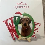 2015 Hallmark Woof Picture Photo Doggone Good Christmas Tree Pet Ornament. Fixed Price $9.99.
